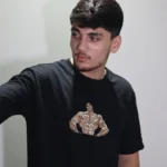 Alpha Flex Premium oversized Tee – Beast Embroidered Drop