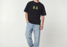 Avocado Duo Oversized T-Shirt – Embroidered Drop