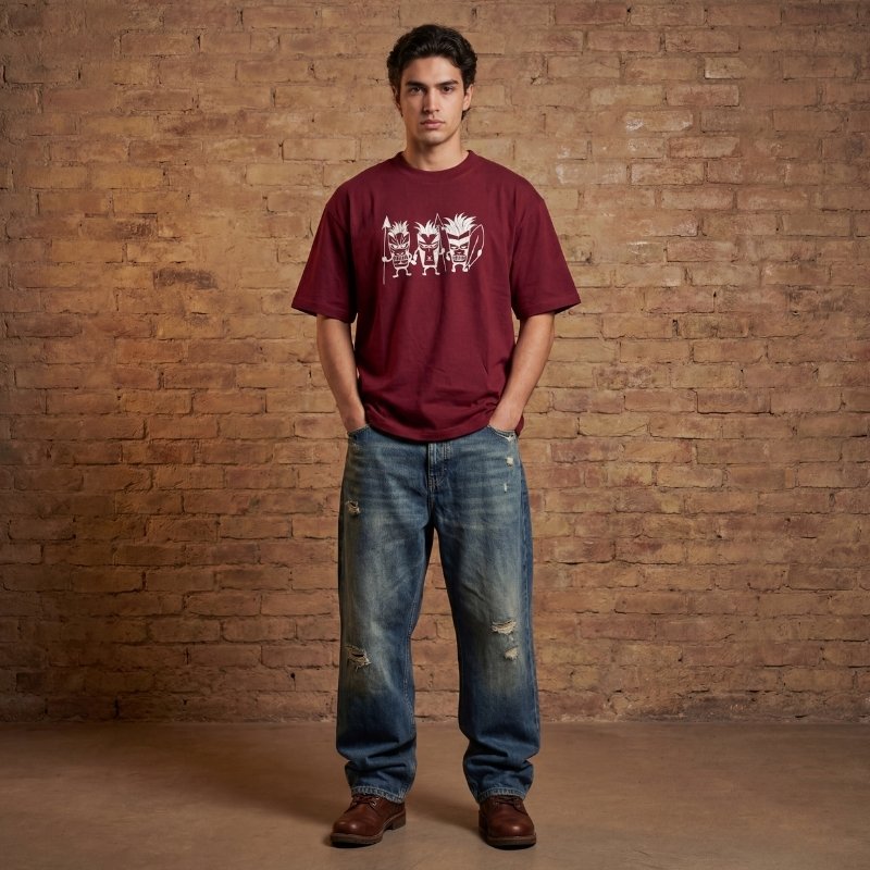 Tribal Fury – Oversized Tee – Beast Embroidered Drop