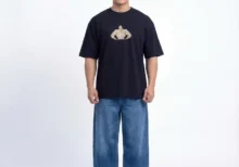 Alpha Flex Premium oversized Tee – Beast Embroidered Drop