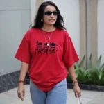 Tribal Fury – Oversized Tee for female – Beast Embroidered Drop