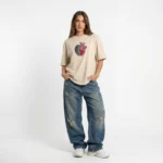 Mind & Heart Balance Oversized T-Shirt for female – Embroidered Drop