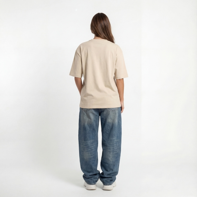 Mind & Heart Balance Oversized T-Shirt for female – Embroidered Drop