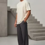 Lion Pattern backside – Oversized Tee – Beast Embroidered Drop