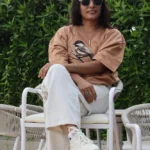 Solo Sparow – Oversized Tee for female – Beast Embroidered Drop