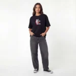 lacasa  Oversized Tee – Beast Embroidered Drop