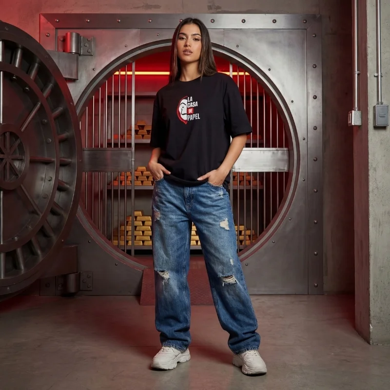 lacasa Oversized Tee – Beast Embroidered Drop