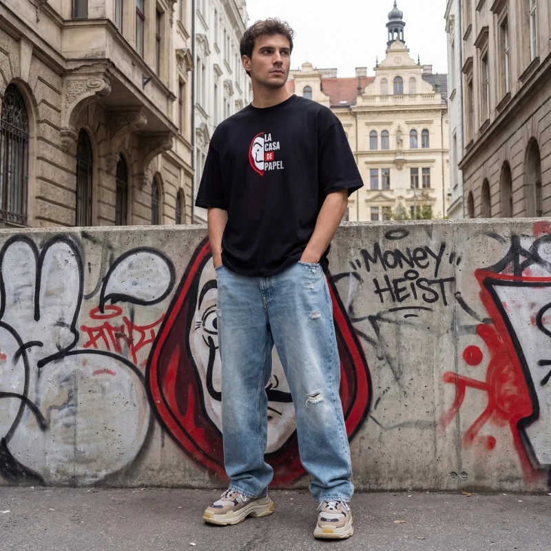 lacasa Oversized Tee – Beast Embroidered Drop