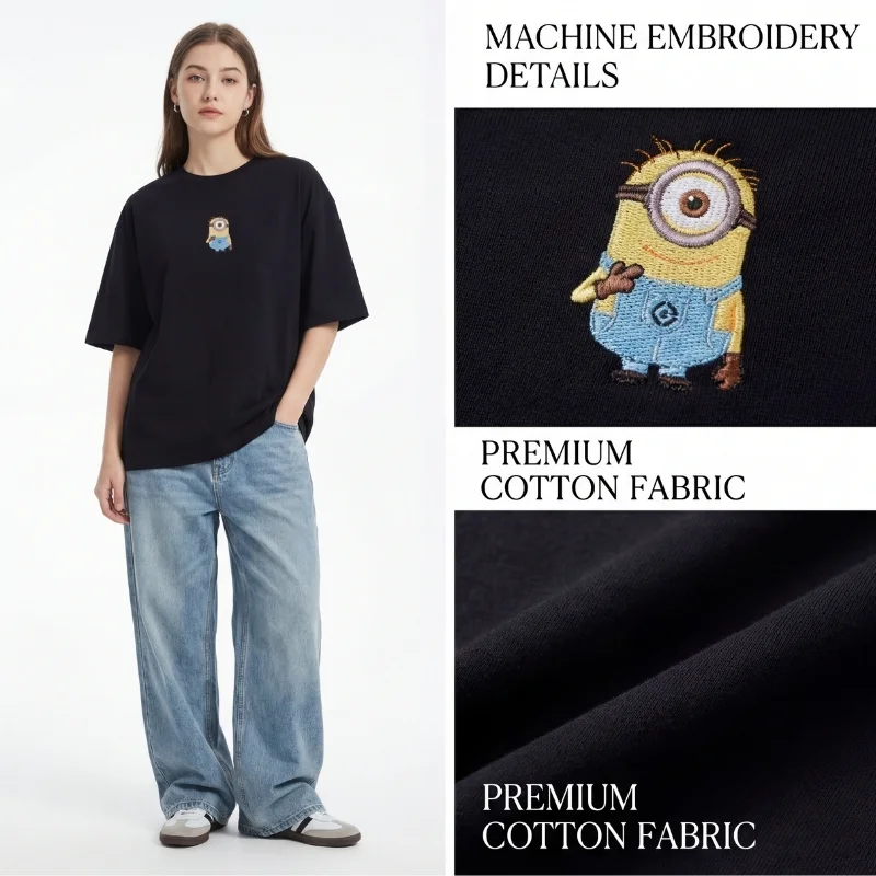 Minion Oversized Tee – Beast Embroidered Drop