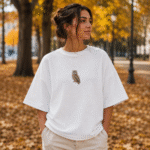 Wise Owl Embroidered Oversized T-Shirt