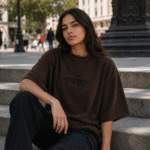 Midnight Panther Embroidered Oversized - Beast Embroidered Drop